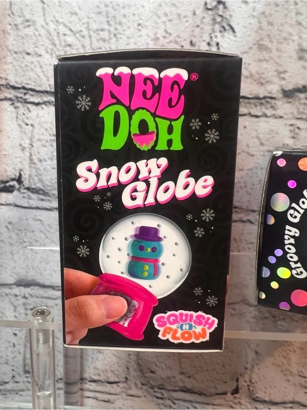 BNIB! RARE SnowGlobe Groovy the Dohman + NeeDoh SnowBall Crunch